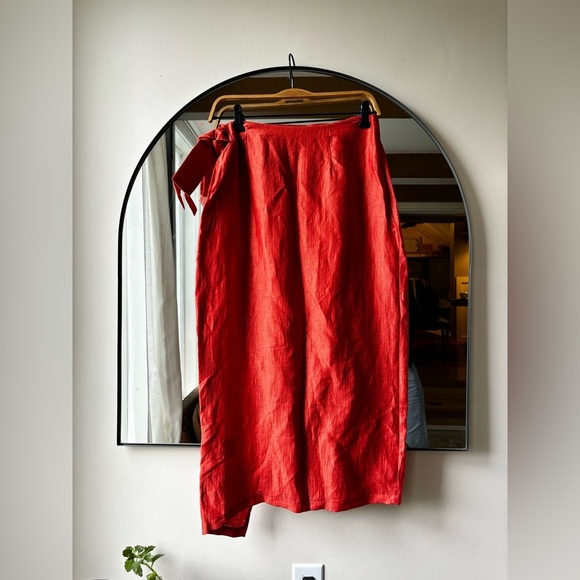 8 by Yoox | BNWT flax wrap skirt | size 44 - Picture 9 of 13